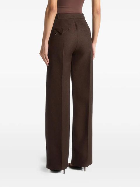 Manière De Voir Julie twin-pleat tailored trousers - Brown