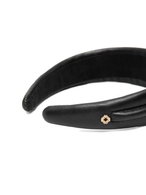Maje leather headband - Black