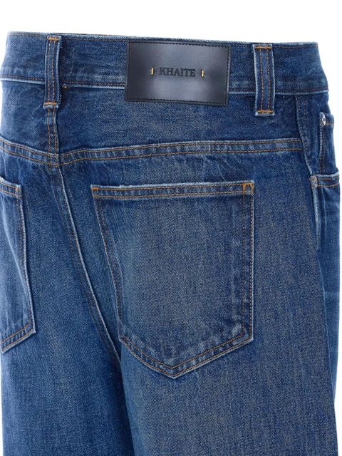 KHAITE Boyle cuffed jeans - Blue