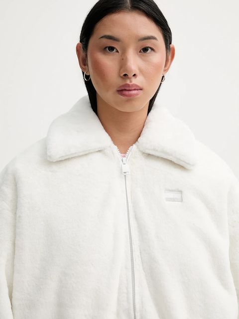 Tommy Jeans kurtka kolor beżowy przejściowa oversize DW0DW21669