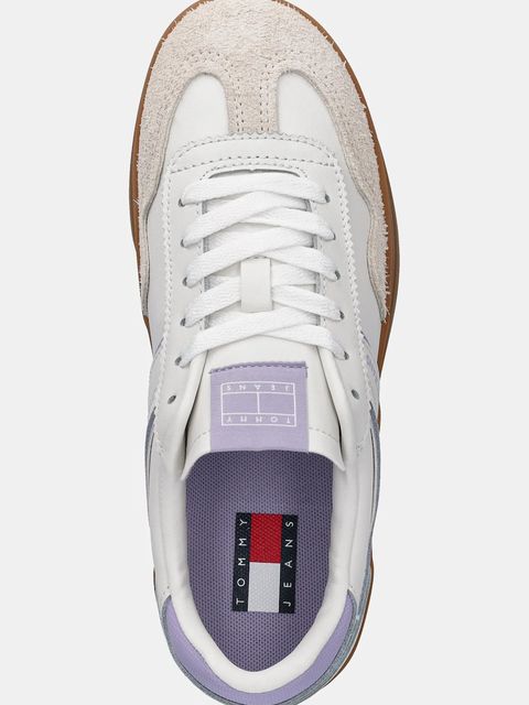 Tommy Jeans sneakersy THE GREENWICH FLATFORM damskie kolor biały EN0EN02807