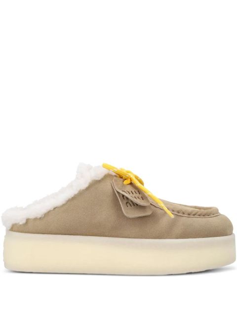 Miu Miu 45mm platform slippers - Neutrals - zdjęcie produktu nr 1
