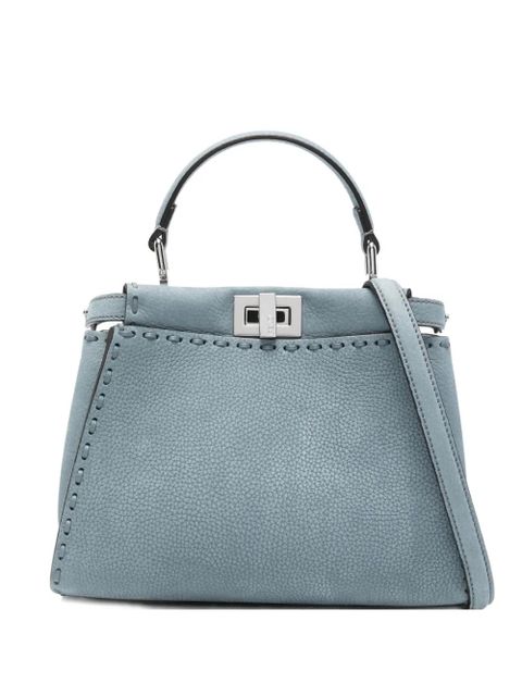 FENDI mini Peekaboo tote bag - Blue - zdjęcie produktu nr 1