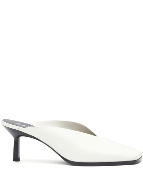 3.1 Phillip Lim 68mm square-toe mules - White - zdjęcie produktu nr 1