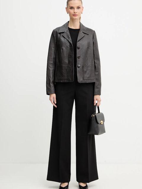 BOSS sweter wełniany damski kolor czarny lekki 50544987 - zdjęcie produktu nr 2