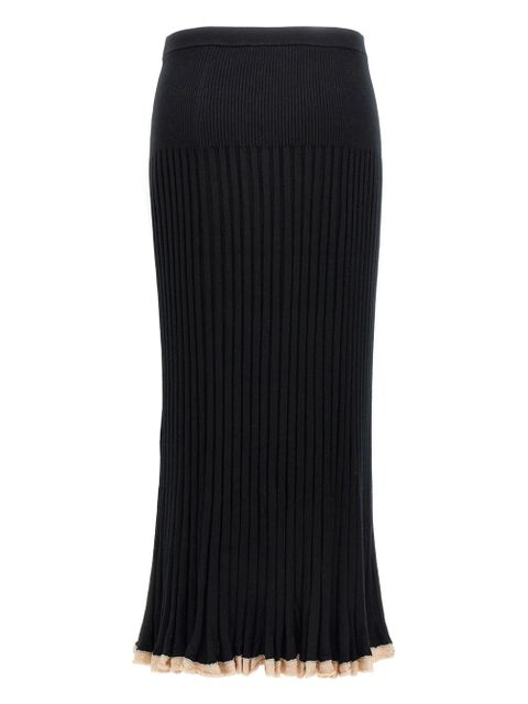 Proenza Schouler ribbed-knit midi skirt - Black