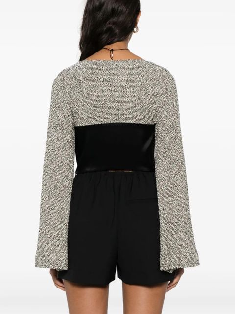 Nanushka Tasula crop top - Black