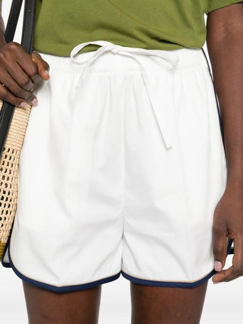 Prada contrast-trim shorts - White