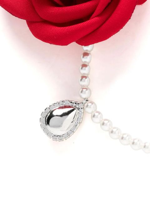 Magda Butrym flower-embellishment earrings - Silver