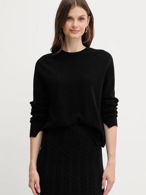 Twinset sweter wełniany damski kolor czarny lekki 252TP3495 - zdjęcie produktu nr 1