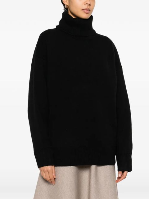 TOTEME double-knit turtleneck sweater - Black - zdjęcie produktu nr 2