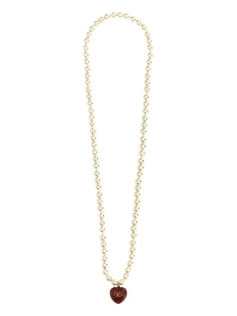 Valentino Garavani Coeur Royal necklace - White - zdjęcie produktu nr 1