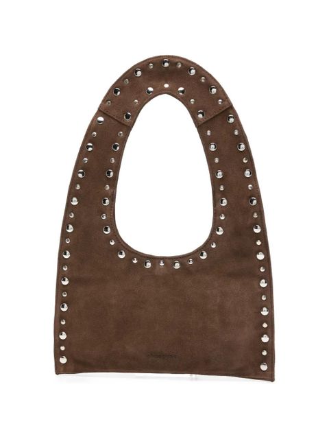 Gimaguas mini Franca studded suede shoulder bag - Brown - zdjęcie produktu nr 1