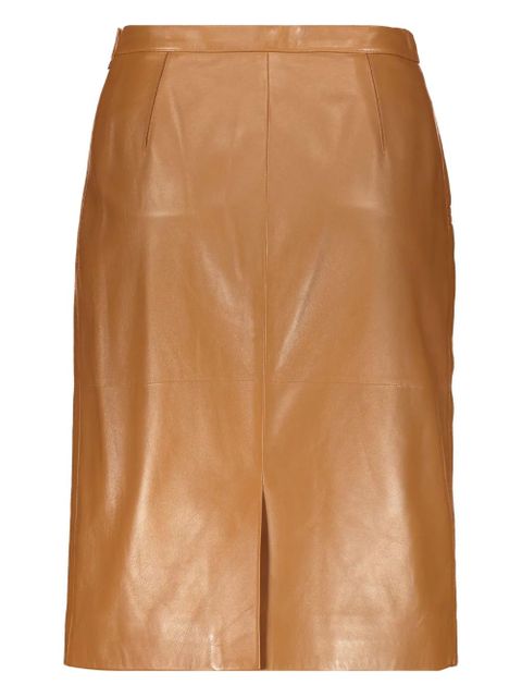 Burberry leather skirt - Brown - zdjęcie produktu nr 2