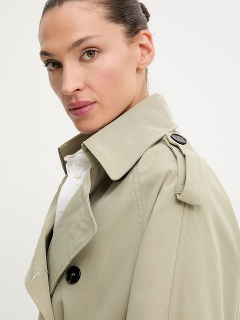 Answear.LAB trencz bawełniany kolor turkusowy - zdjęcie produktu nr 2