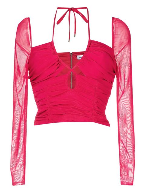 Self-Portrait gathered blouse - Pink - zdjęcie produktu nr 1