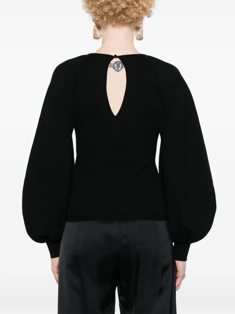 Chloé cut-out jumper - Black