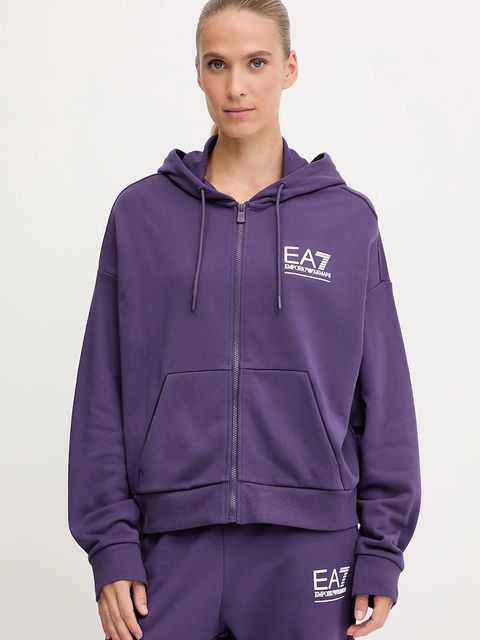 EA7 Emporio Armani dres damski kolor fioletowy AF12473.7W000420