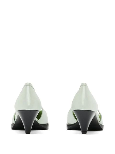Prada cut-out heeled pumps - Green