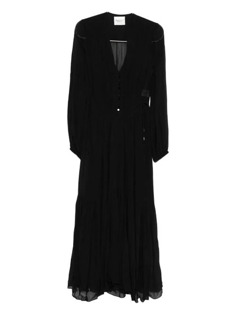 MARANT ÉTOILE Briane pleated midi dress - Black