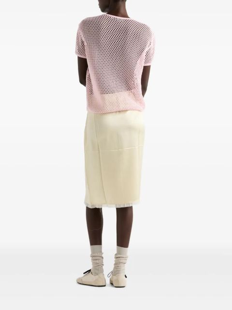 Prada mesh T-shirt - Pink