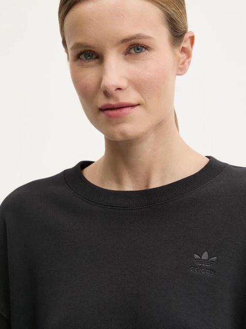 adidas Originals bluza bawełniana Nelson damska kolor czarny z nadrukiem JC8335