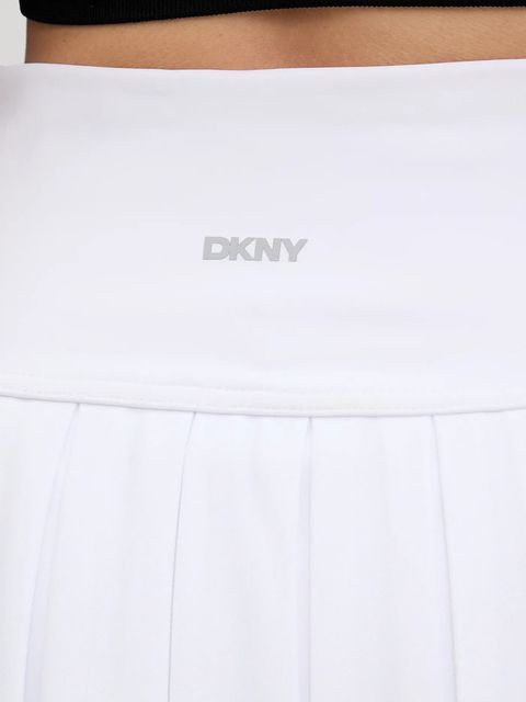 Dkny spódnica kolor biały mini rozkloszowana DP6K1012
