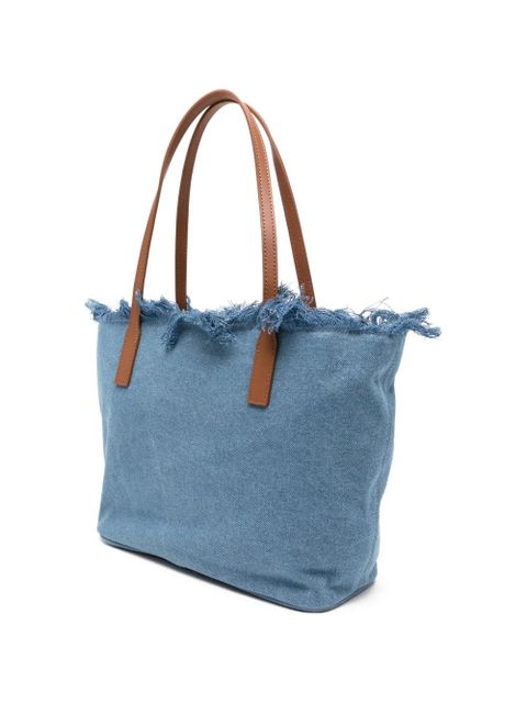 MC2 Saint Barth logo-embroidery tote bag - Blue