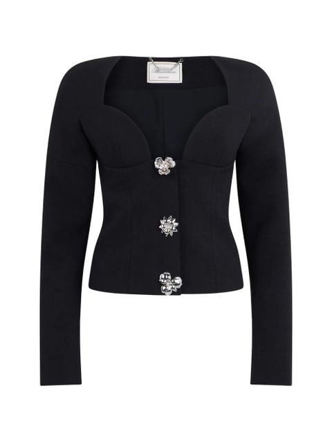 Blumarine embellished-buttons jacket - Black - zdjęcie produktu nr 1