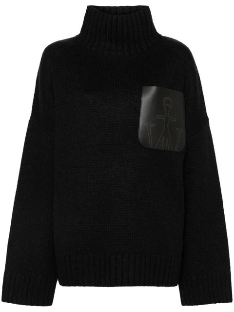 JW Anderson leather-pocket sweater - Black - zdjęcie produktu nr 1