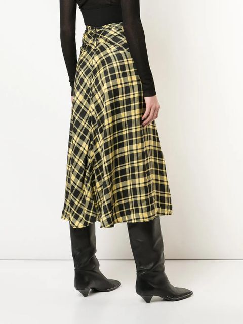 Proenza Schouler ruched seamed skirt - Yellow