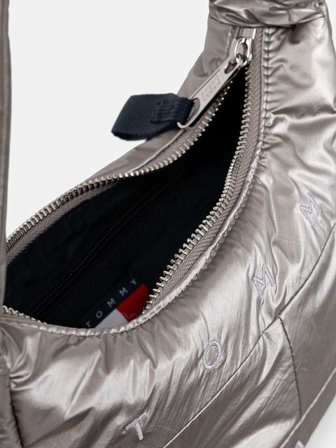 Tommy Jeans torebka kolor srebrny AW0AW18066