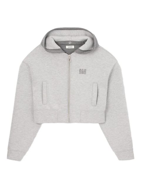 SANDRO zip-up hoodie - Grey - zdjęcie produktu nr 1