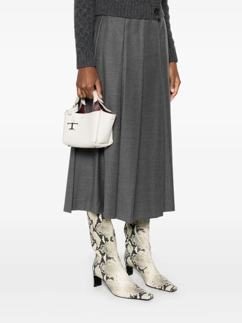 Tod's mini leather tote bag - White - zdjęcie produktu nr 2