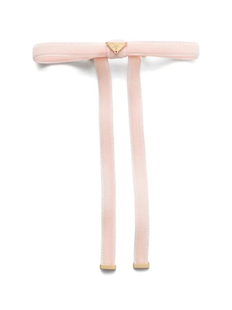Prada Velvet hair clip - Pink - zdjęcie produktu nr 1