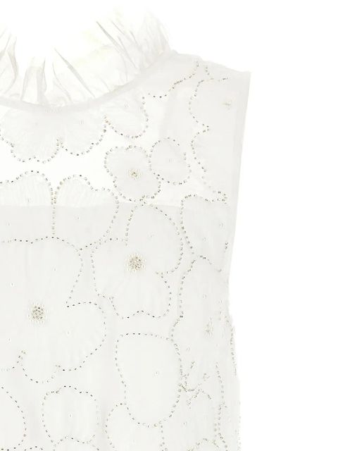 Self-Portrait satin mini dress - White - zdjęcie produktu nr 2