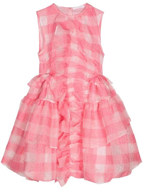 Cecilie Bahnsen Giselle ruffled minidress - Pink - zdjęcie produktu nr 1