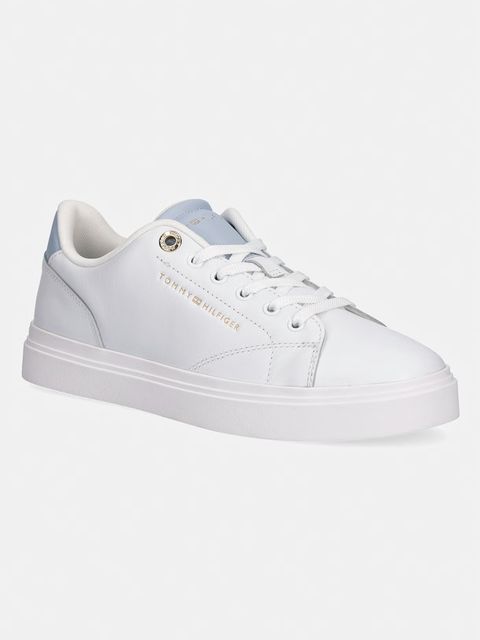 Tommy Hilfiger TH FEMININE CUPSOLE LEATHER tenisówki damskie - zdjęcie produktu nr 2