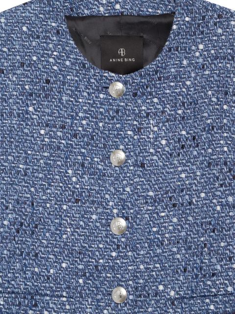 ANINE BING tweed jacket - Blue
