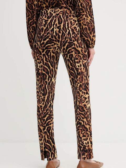 Joseph Ribkoff spodnie damskie kolor brązowy dopasowane high waist 253269