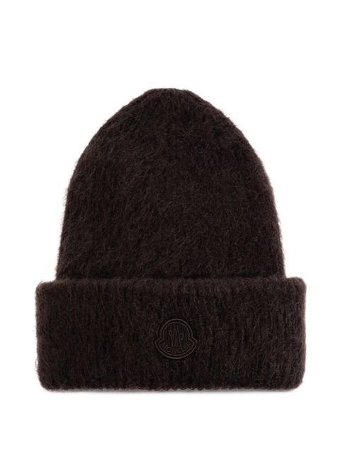 Moncler mohair beanie - Brown - zdjęcie produktu nr 1