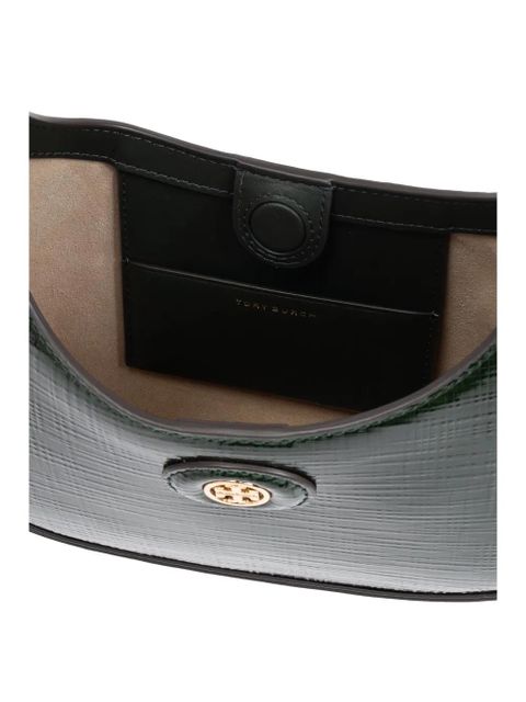 Tory Burch The Robinson Crosshatched shoulder bag - Green