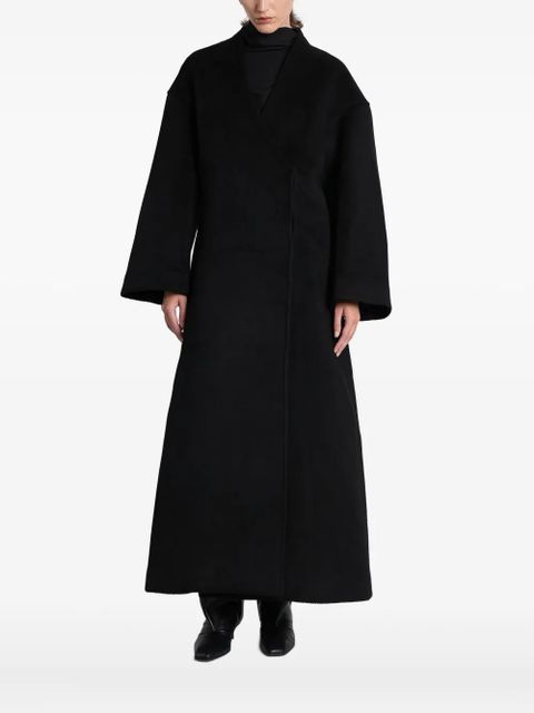 ENTIRE STUDIOS wrap-front double-breasted coat - Black - zdjęcie produktu nr 1