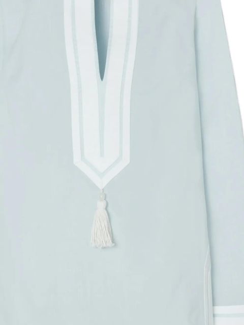 Tory Burch cotton Tory tunic - Blue - zdjęcie produktu nr 2