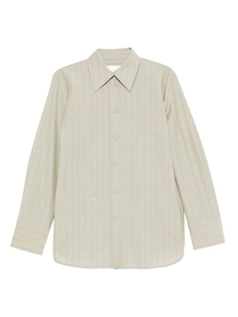 Jil Sander pinstriped shirt - Green - zdjęcie produktu nr 1