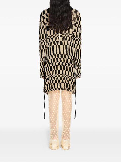 DRIES VAN NOTEN jacquard cardigan - Black