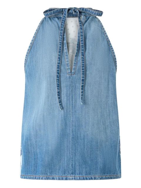 PINKO halter-neck patterned top - White - zdjęcie produktu nr 2