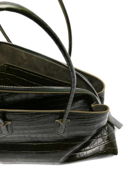 The Attico La Passeggiata croc embossed medium tote bag - Green - zdjęcie produktu nr 2