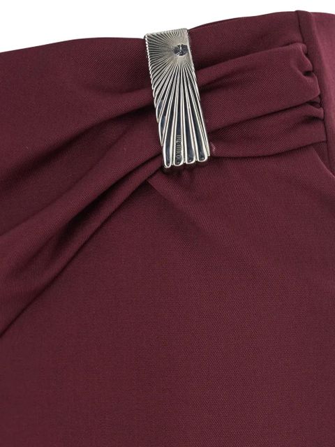 The Attico draped-front midi skirt - Red - zdjęcie produktu nr 2