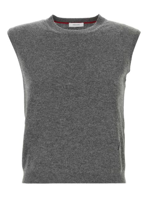 Ferragamo sleeveless knitted top - Grey - zdjęcie produktu nr 1